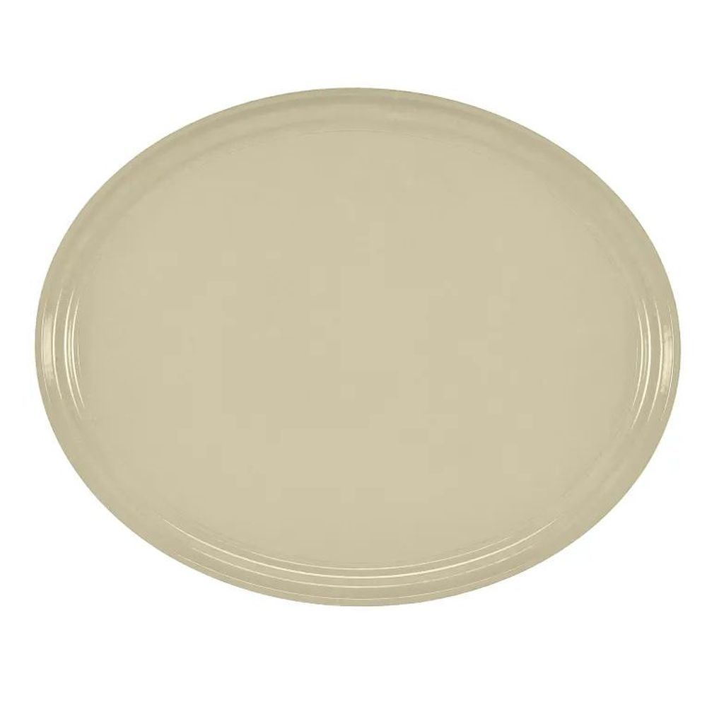 Cambro Camtrays Cameo Yellow Fiberglass Oval Serving Tray, 19 1/4 X 24 Inch -- 6 Per Case