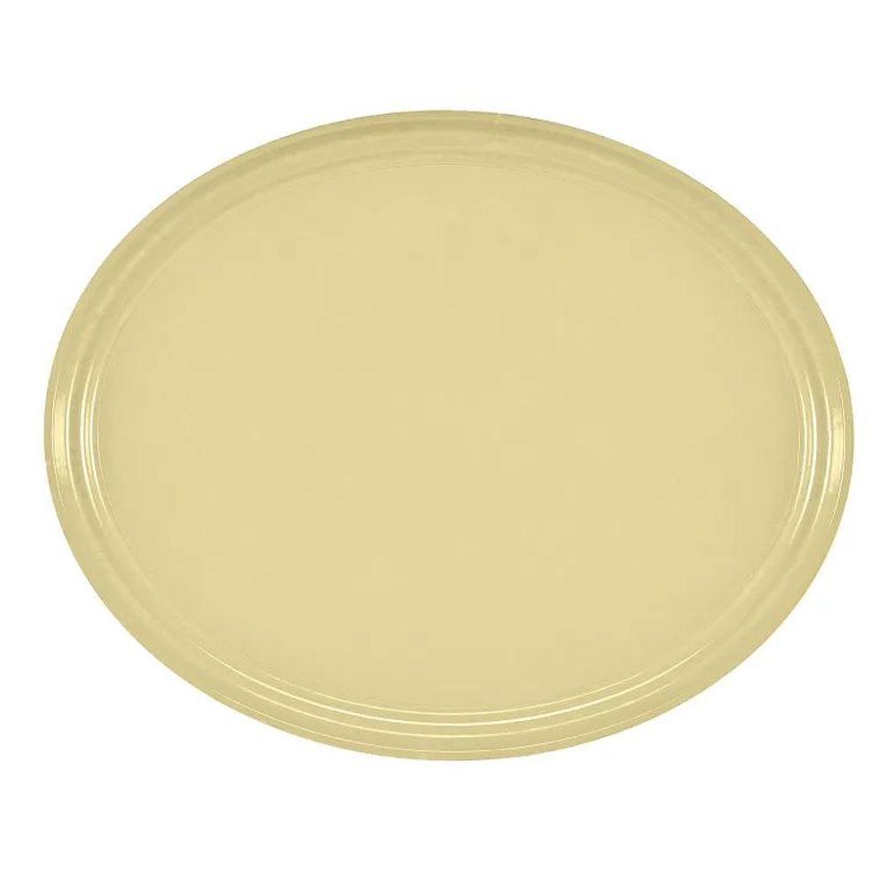 Cambro Camtrays Lemon Chiffon Fiberglass Oval Serving Tray, 19 1/4 X 24 Inch -- 6 Per Case