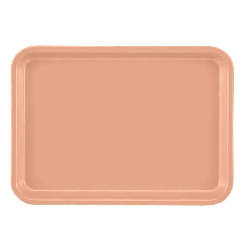 Cambro Camtrays Dark Peach Fiberglass Rectangular Low Profile Rim Tray, 4 1/4 X 6 Inch -- 12 Per Case