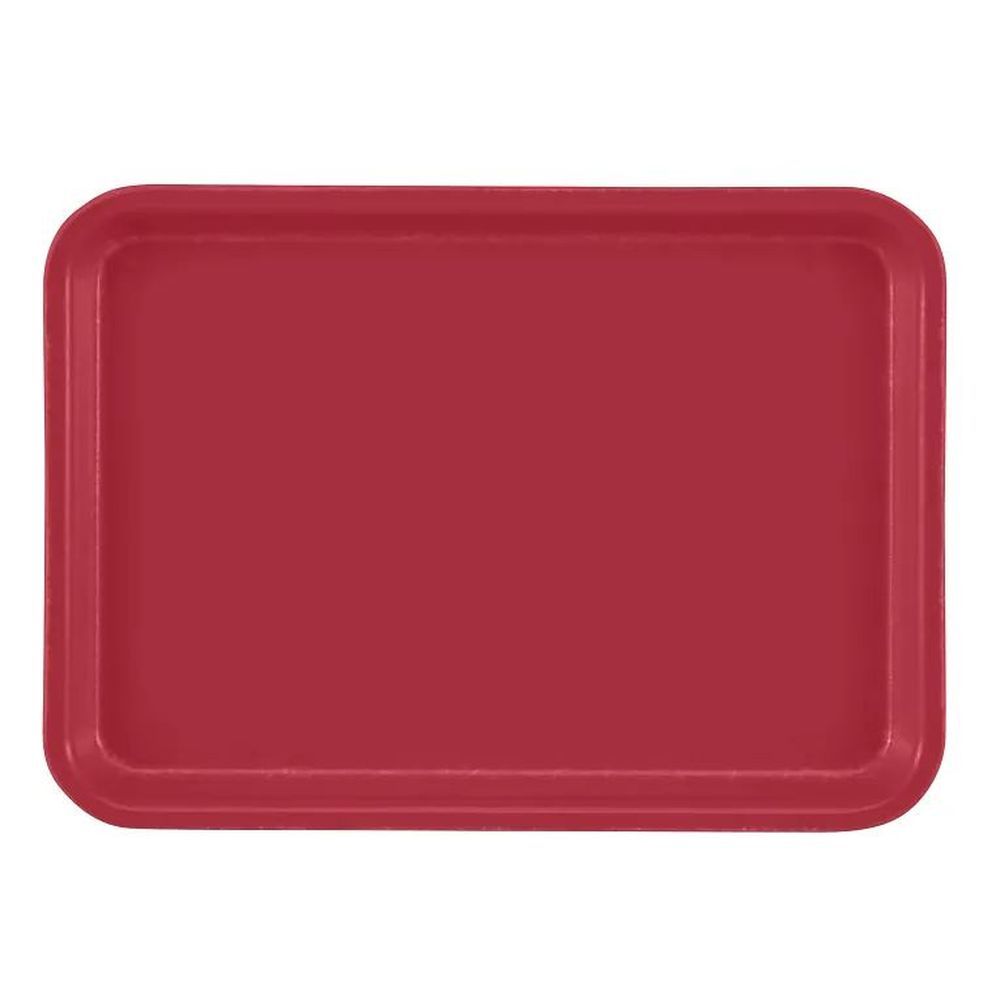 Cambro Camtrays Ever Red Fiberglass Rectangular Low Profile Rim Tray, 4 1/4 X 6 Inch -- 12 Per Case