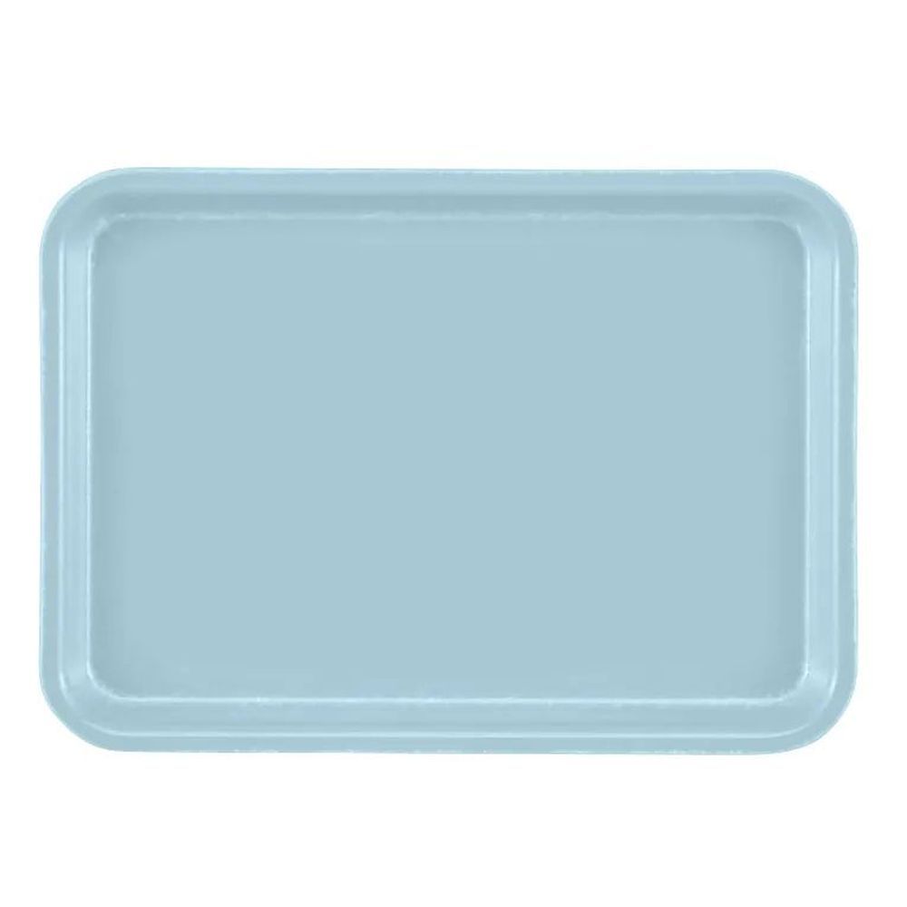 Cambro Camtrays Sky Blue Fiberglass Rectangular Low Profile Rim Tray, 4 1/4 X 6 Inch -- 12 Per Case