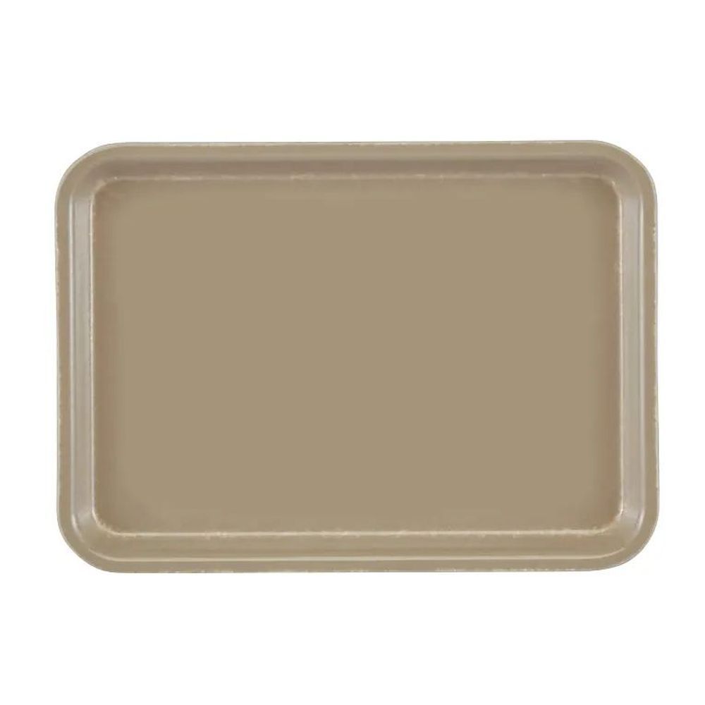 Cambro Camtrays Taupe Fiberglass Rectangular Low Profile Rim Tray, 4 1/4 X 6 Inch -- 12 Per Case