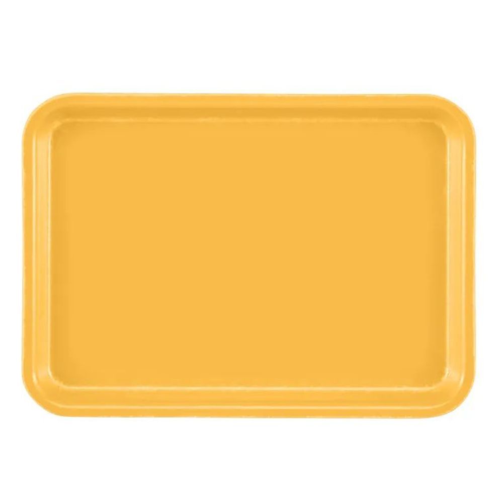 Cambro Camtrays Tuscan Gold Fiberglass Rectangular Low Profile Rim Tray, 4 1/4 X 6 Inch -- 12 Per Case