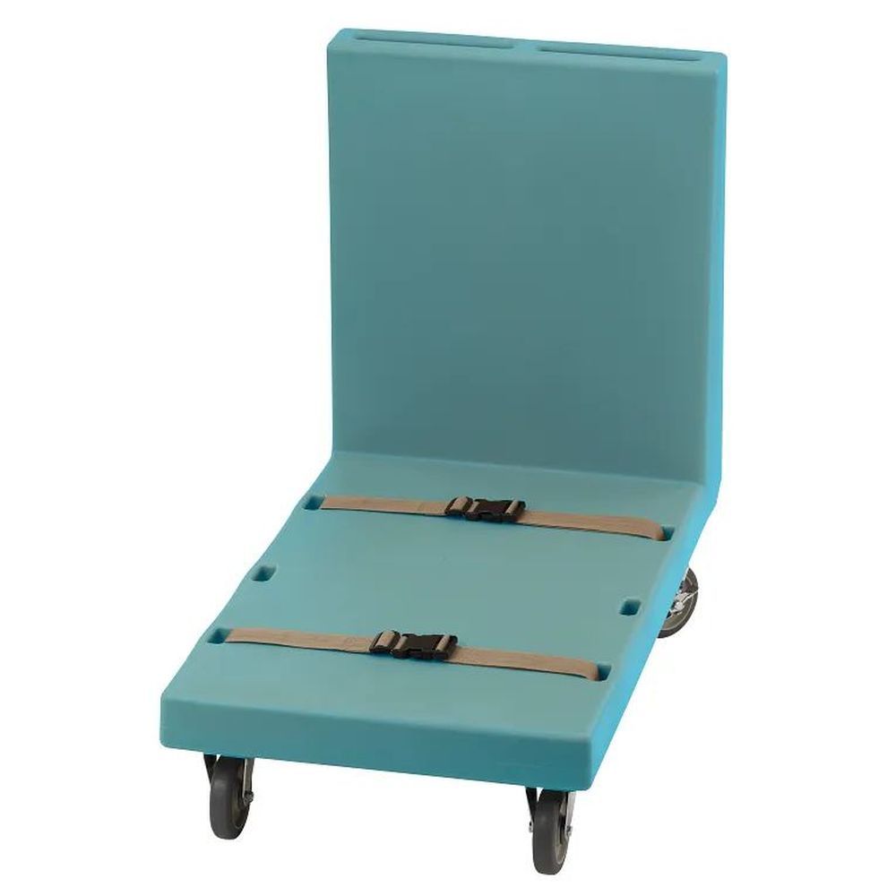 Cambro Slate Blue Polyethylene Utility Truck With Handles And 2 Straps, 23 3/4 X 41 5/8 X 36 1/4 Inch