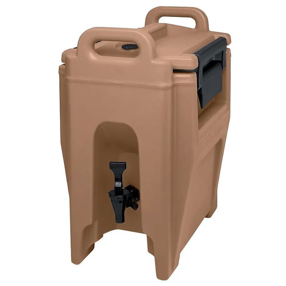 Cambro Ultra Camtainer Coffee Beige Insulated Beverage Server, 2.5 Gallon Capacity