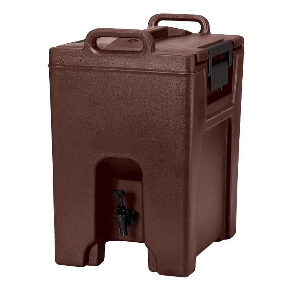 Cambro Ultra Camtainer Dark Brown Insulated Beverage Server, 10.5 Gallon Capacity