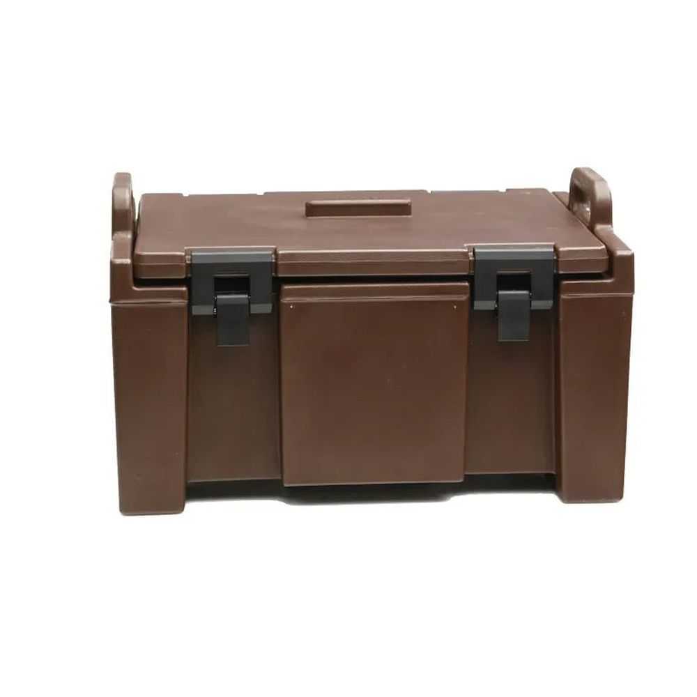Cambro 100-series Dark Brown Non Electric Insulated Top-loading Multiple Stackable Gn Food Pan Carrier, 26 5/8 X 18 X 15 3/4 Inch