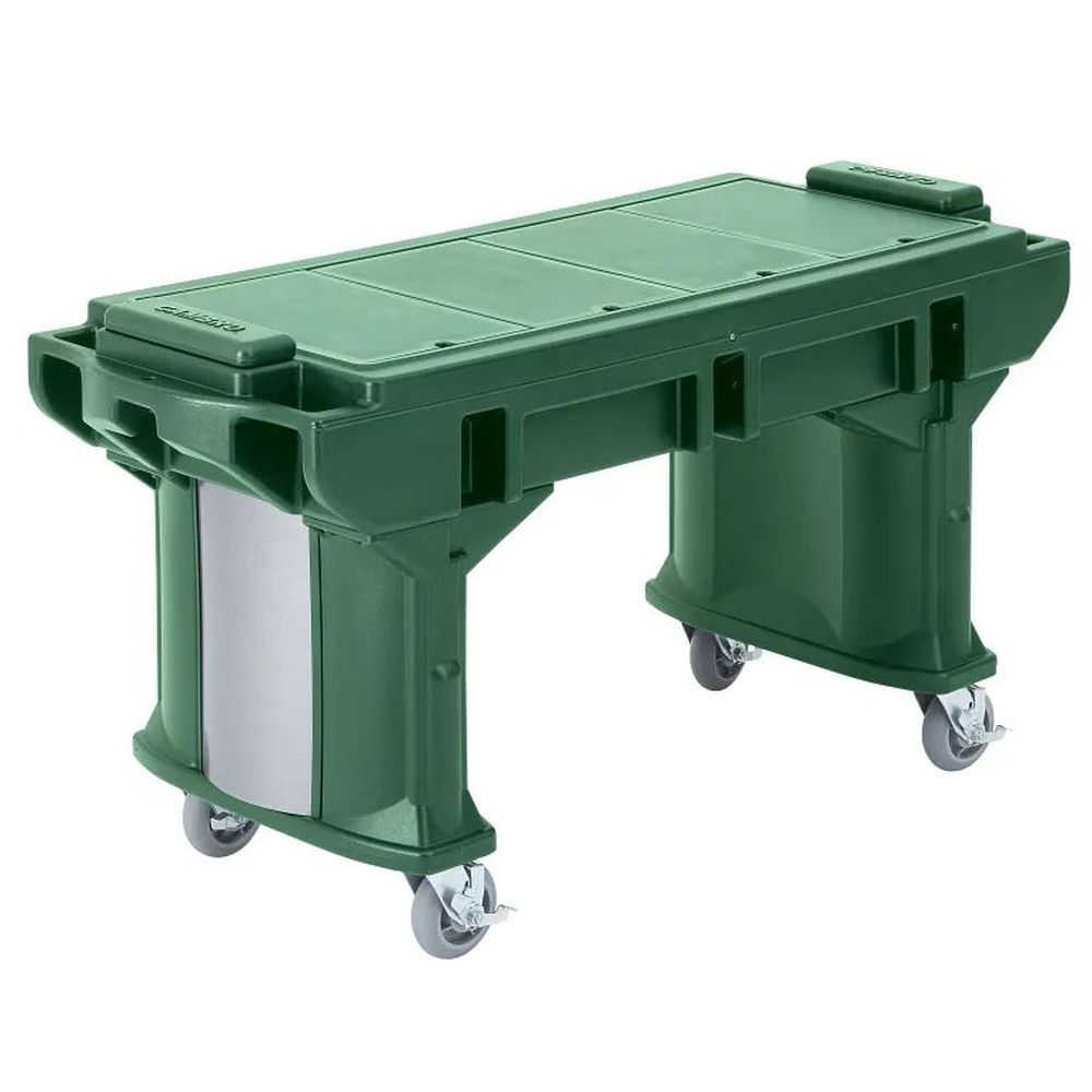 Cambro Kentucky Green Standard Height Versa Work Table With Standard Caster, 6 Feet