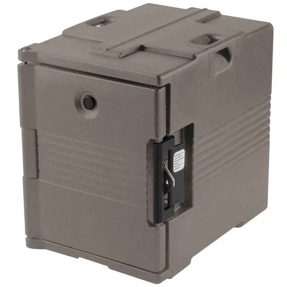 Cambro Granite Sand Insulated Front Loading Ultra Food Pan Carrier With Security Package, 18 X 25 X 24 7/8 Inch