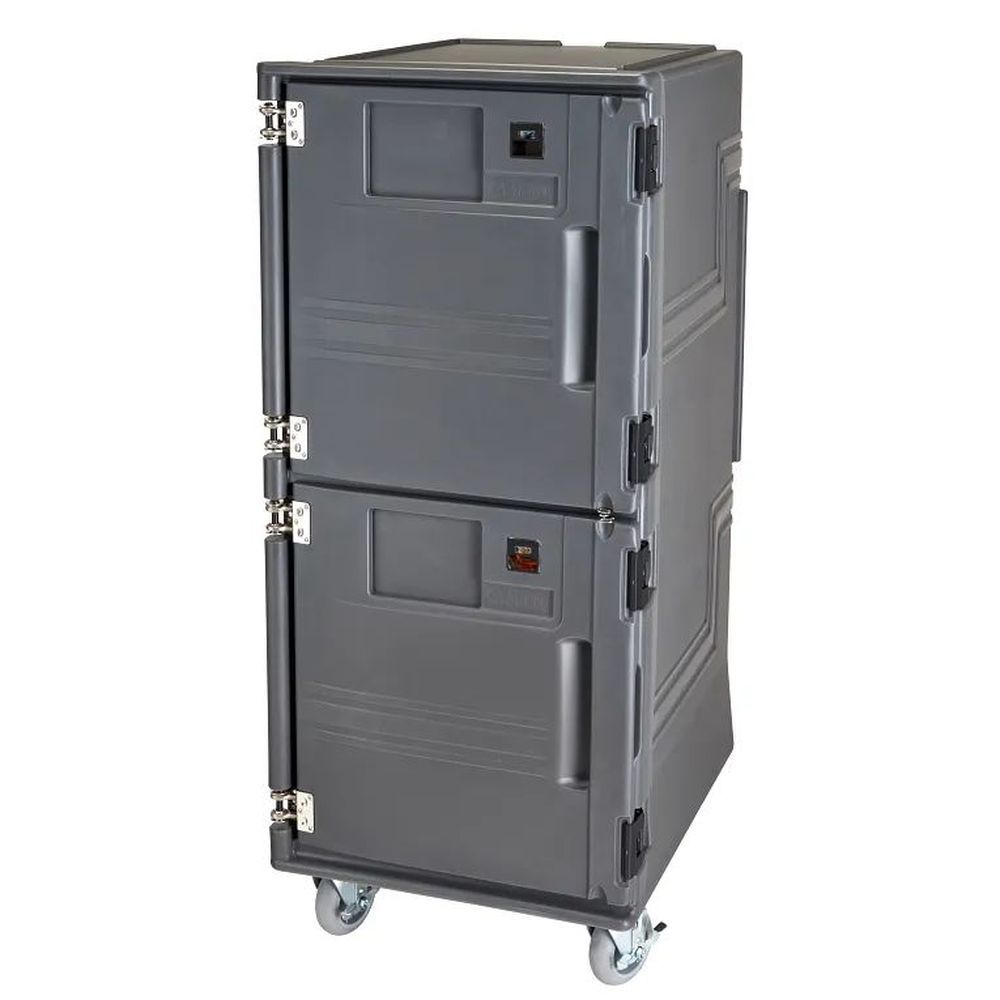 Cambro Pro Cart Ultra Charcoal Gray Tall Profile 110v Electric Hot Food Holding And Transport Cabinet, 28 X 35 3/4 X 66 Inch