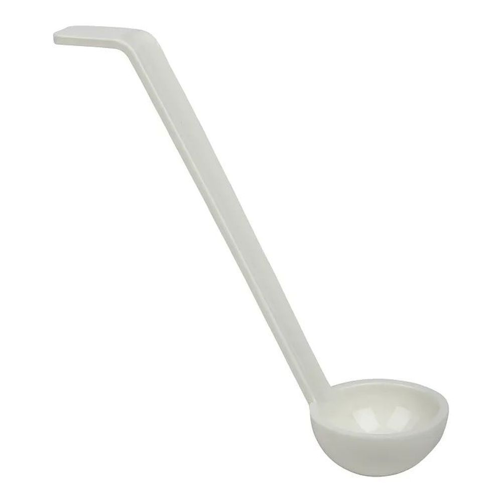 Cambro Camwear White Polycarbonate 3/4 Ounce Plain Ladle, 8 1/2 Inch Length -- 12 Per Case