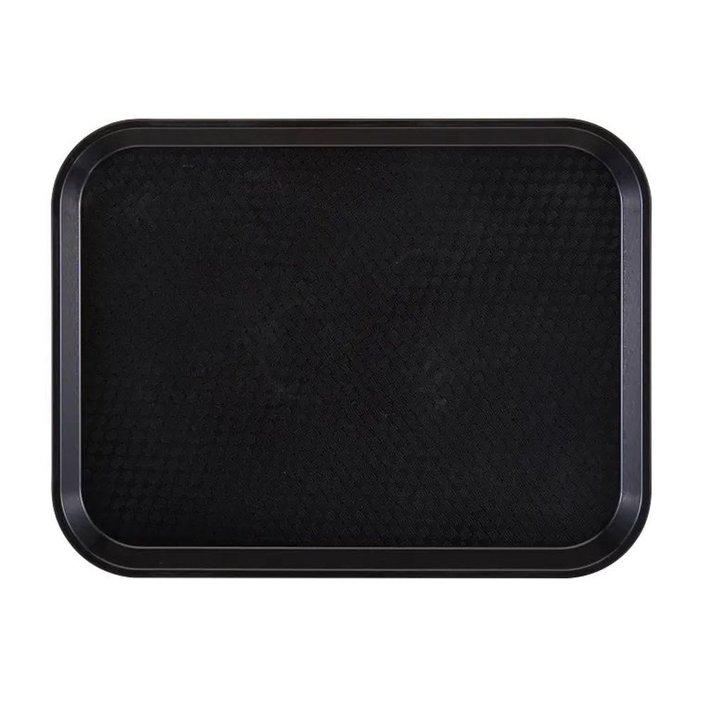 Cambro Black Polypropylene Fast Food Tray, 10 7/16 X 13 9/16 Inch -- 24 Per Case