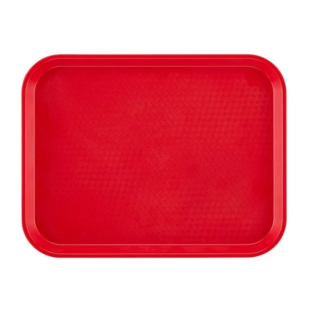 Cambro Red Polypropylene Fast Food Tray, 10 7/16 X 13 9/16 Inch -- 24 Per Case