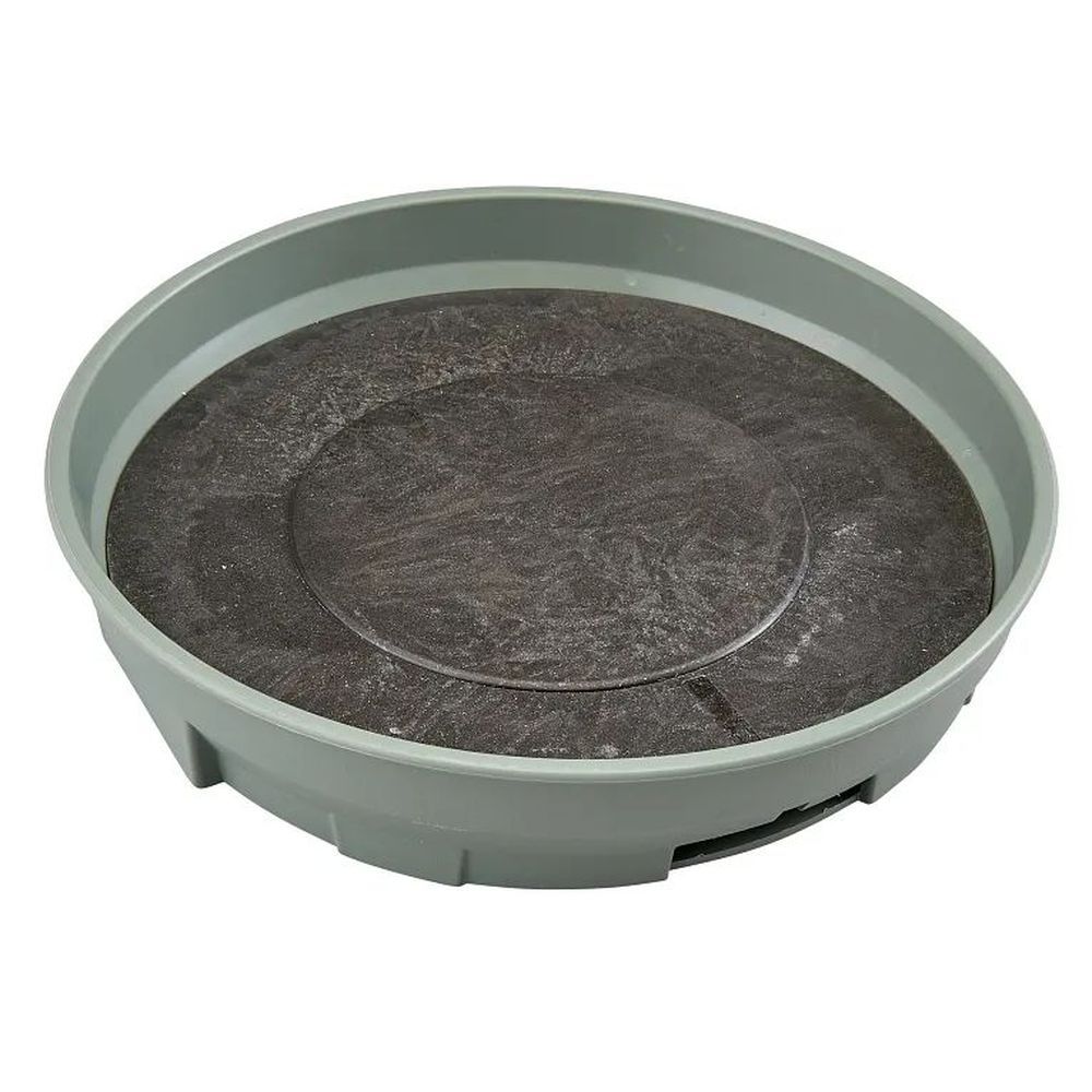 Cambro Shoreline Collection Meadow Camduction Base For 9 Inch Plate, 9 9/16 Inch Dia. X 1 15/16 Inch Height -- 12 Per Case