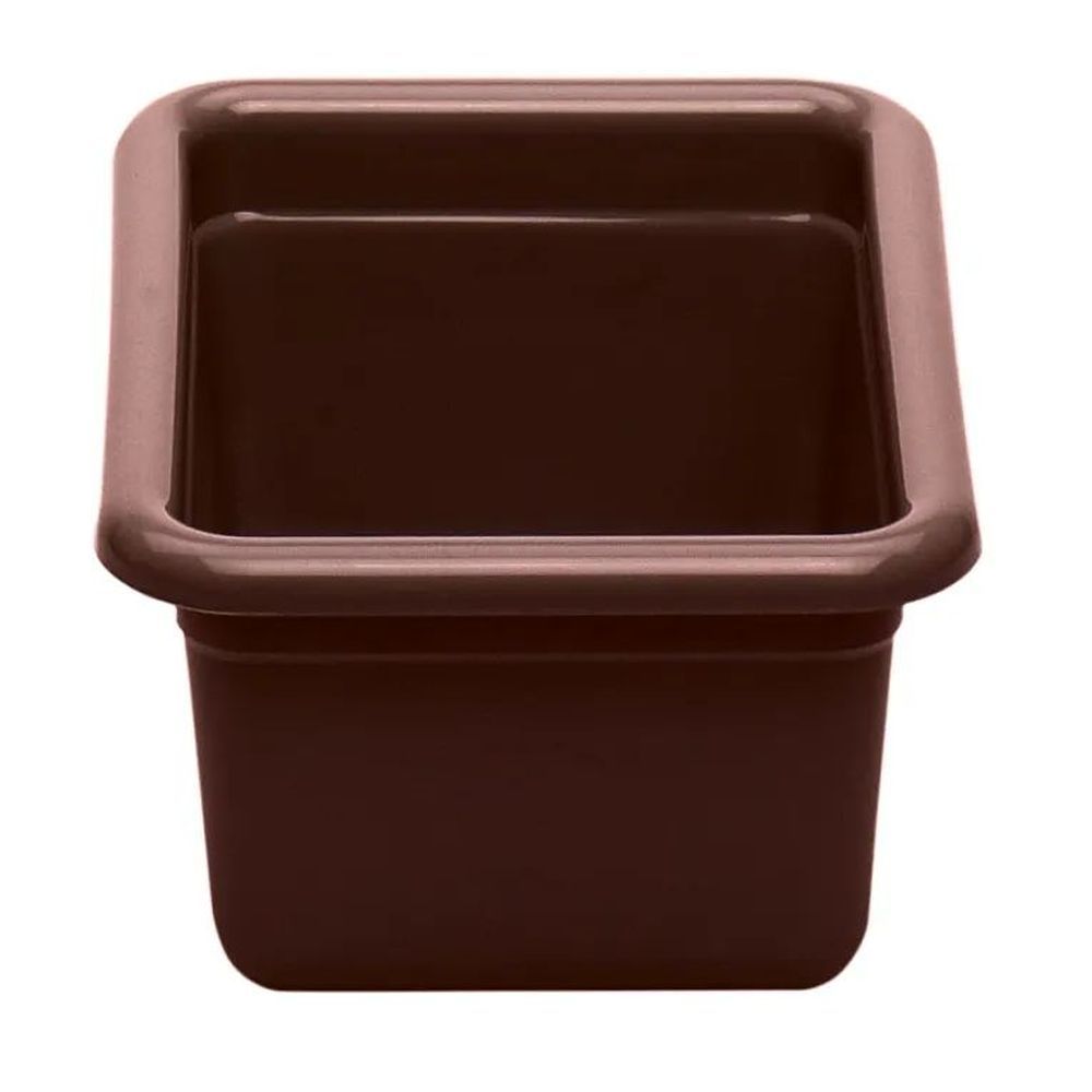 Cambro Cambox Dark Brown Poly Small Utility Box, 9 1/16 X 12 1/16 X 5 1/8 Inch -- 12 Per Case