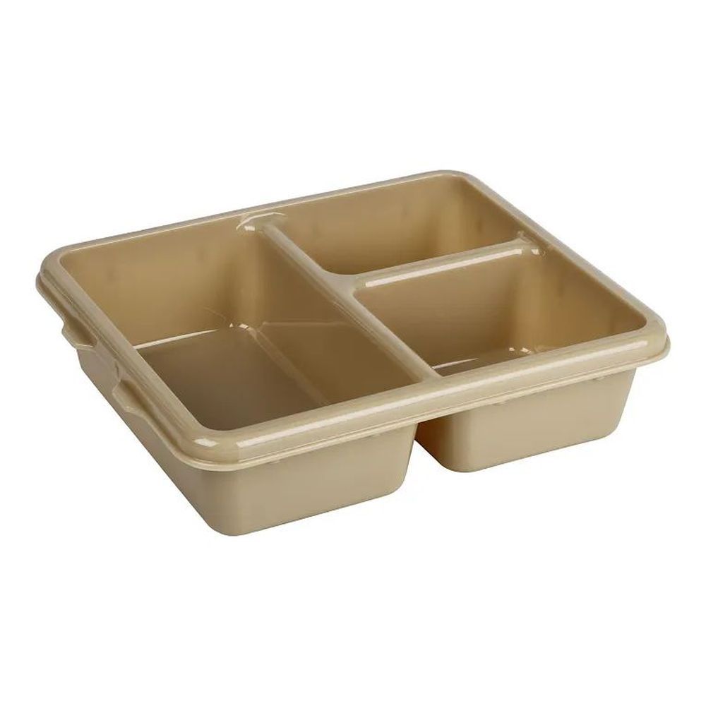 Cambro Camwear Beige Polycarbonate 3-compartment Meal Delivery Tray, 11 X 9 X 2 9/16 Inch -- 24 Per Case