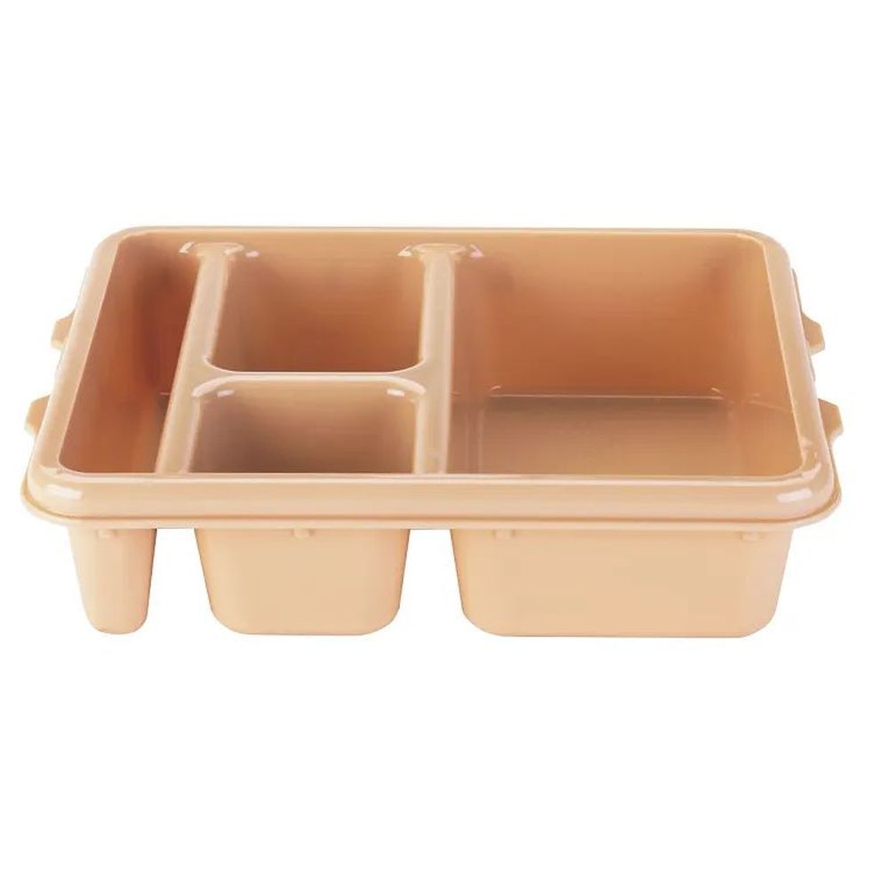 Cambro Camwear Beige Polycarbonate 4 Compartment Meal Delivery Tray, 11 X 9 X 2 1/2 Inch -- 24 Per Case