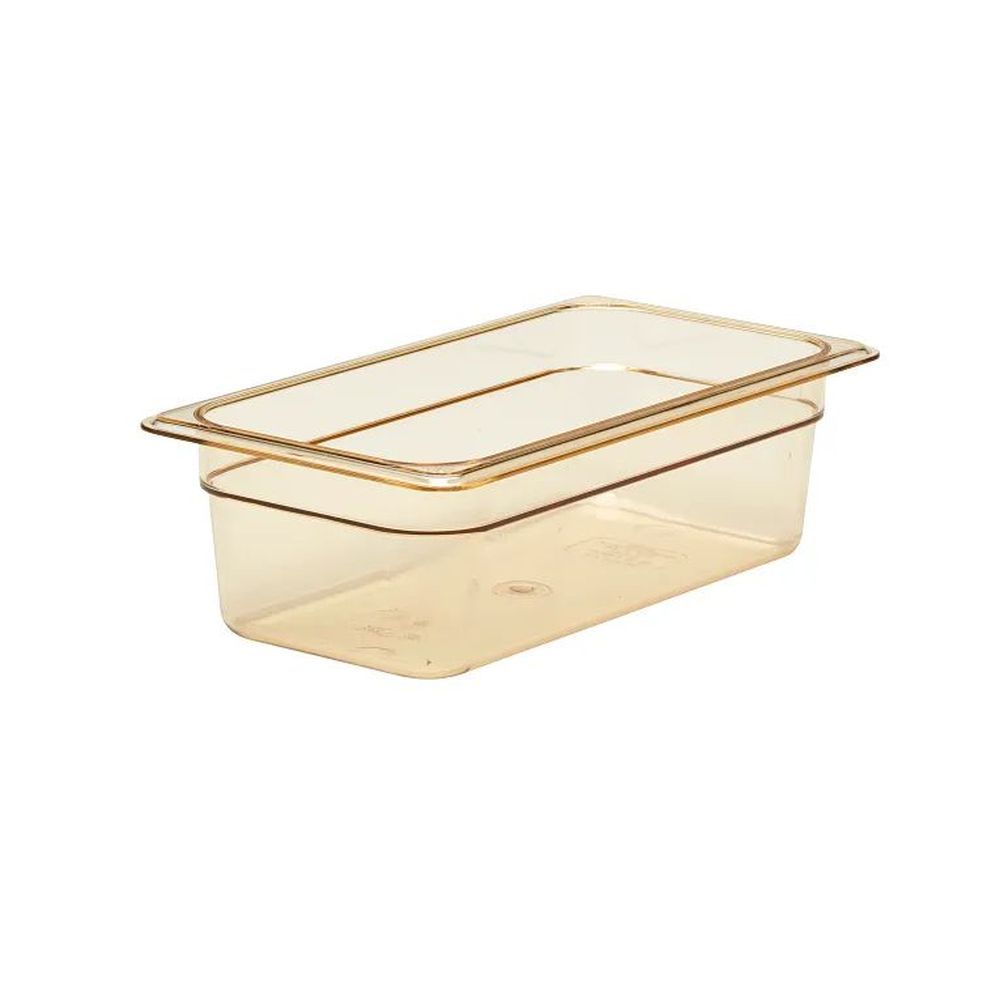 Cambro H-pan Amber Gn 1/3 Third Size 3.8 Quart High Heat Food Pan, 6 15/16 X 12 3/4 X 4 Inch -- 6 Per Case