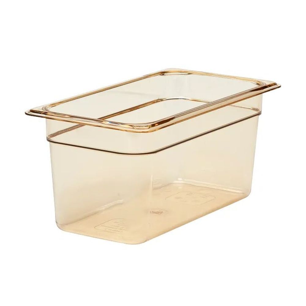 Cambro H-pan Amber Gn 1/3 Third Size 5.6 Quart High Heat Food Pan, 6 15/16 X 12 3/4 X 6 Inch -- 6 Per Case