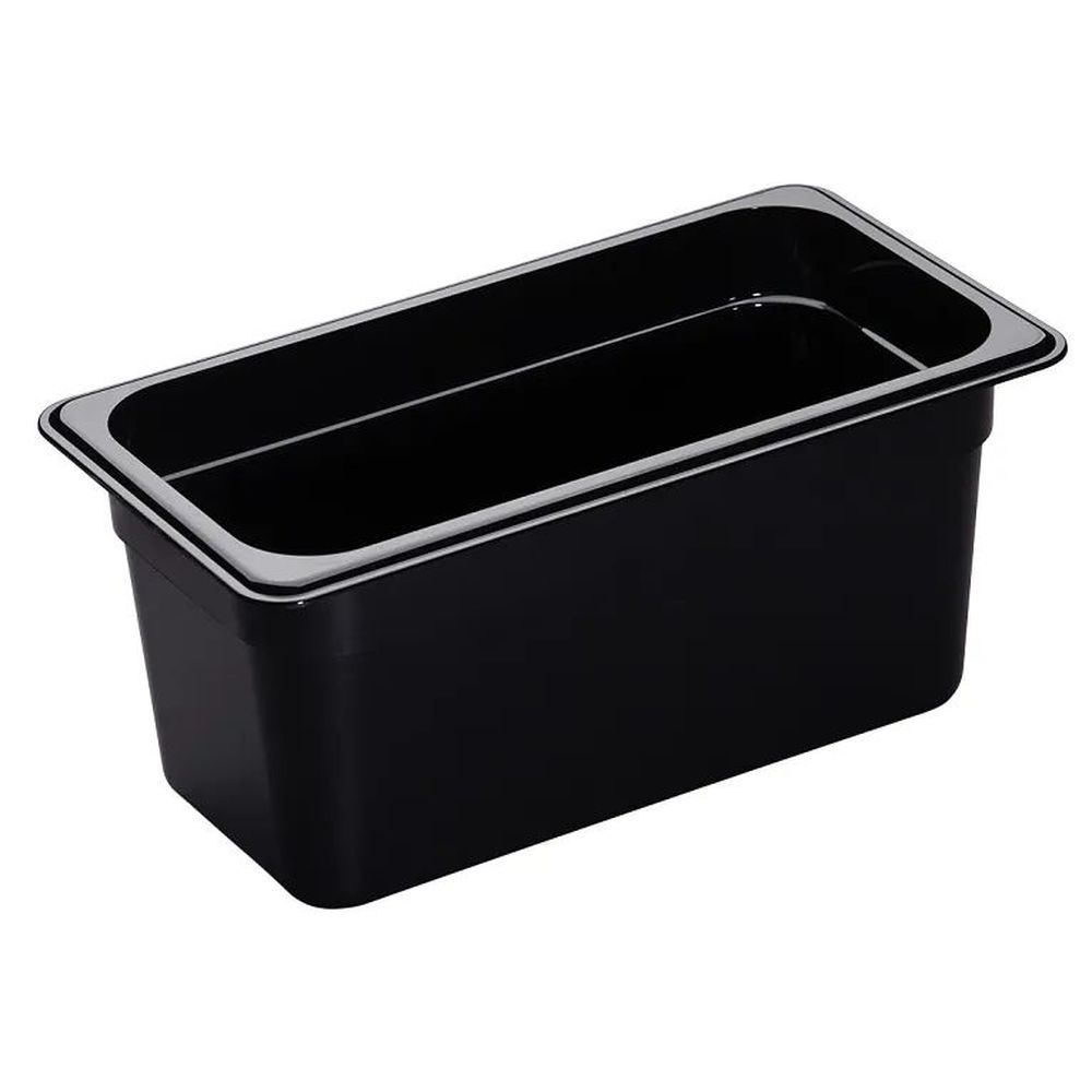 Cambro H-pan Black Gn 1/3 Third Size 5.6 Quart High Heat Food Pan, 6 15/16 X 12 3/4 X 6 Inch -- 6 Per Case