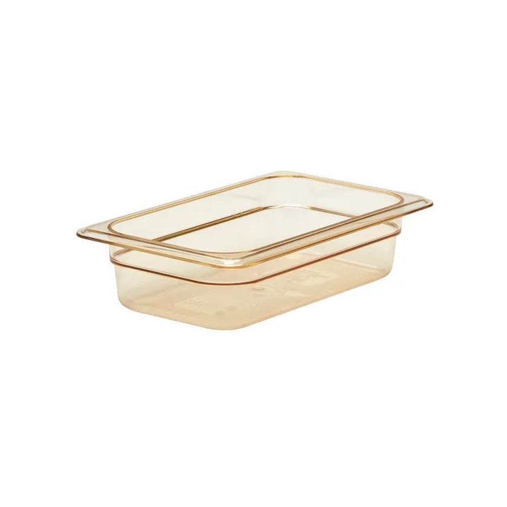 Cambro H-pan Amber Gn 1/4 Fourth Size 1.8 Quart High Heat Food Pan, 6 3/8 X 10 7/16 X 2 1/2 Inch -- 6 Per Case