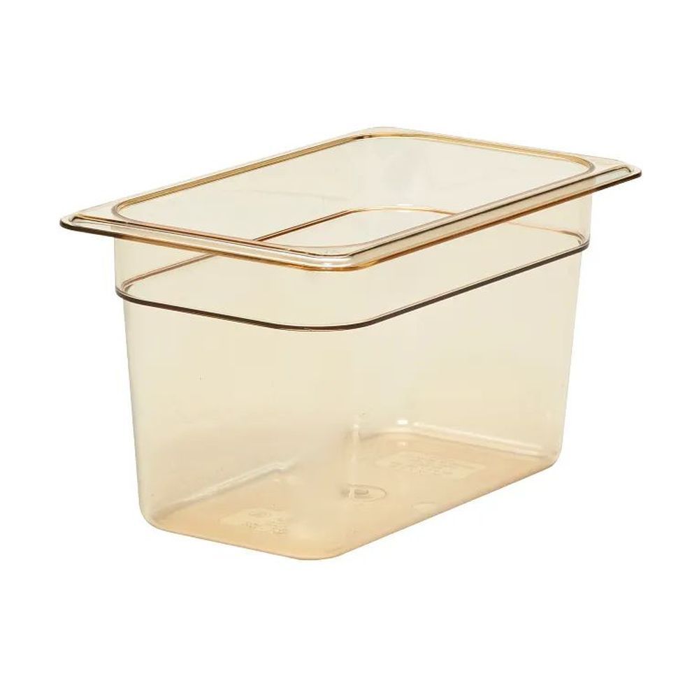 Cambro H-pan Amber Gn 1/4 Fourth Size 3.9 Quart High Heat Food Pan, 6 3/8 X 10 7/16 X 6 Inch -- 6 Per Case