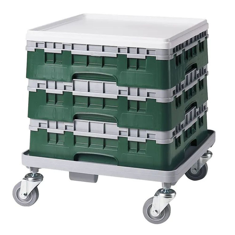 Cambro Camrack Sherwood Green Polypropylene Full Size With 1 Extender Base Rack, 19 3/4 X 19 3/4 X 5 5/8 Inch -- 5 Per Case