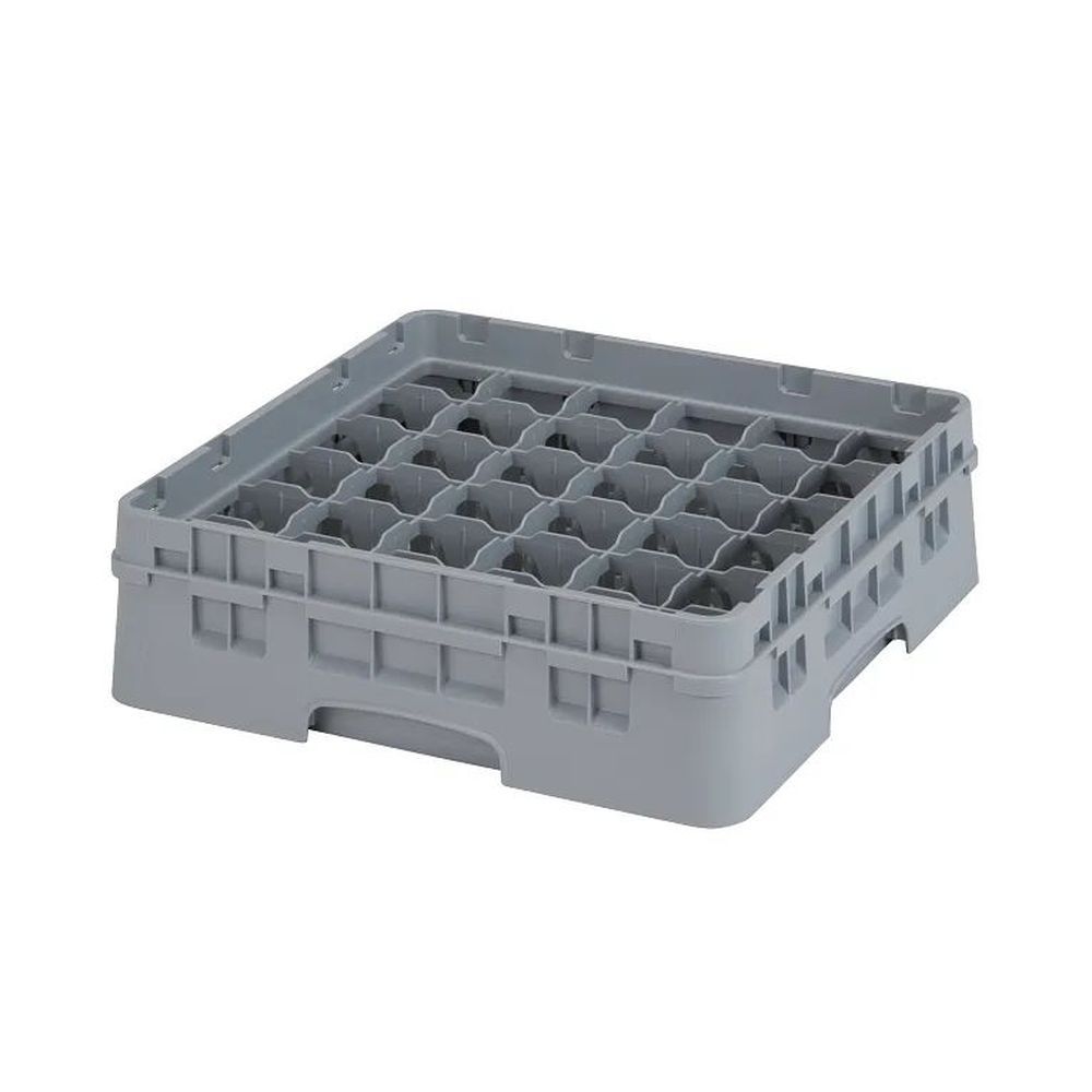 Cambro Camrack Soft Gray Plastic Full Size 36 Compartment Glass Rack For 2 7/8 X 3 5/8 Inch Glass, 19 3?4 X 19 3?4 X 5 5?8 Inch -- 5 Per Case