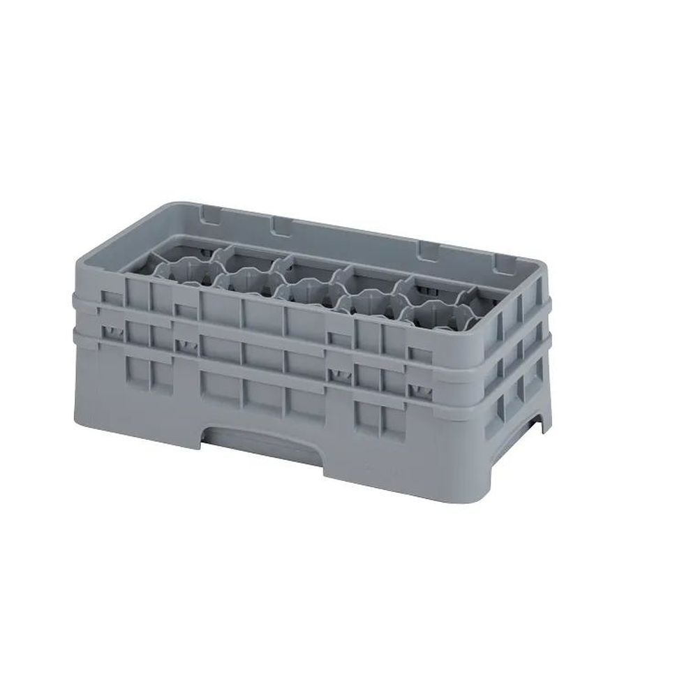 Cambro Camrack Soft Gray Plastic Half Size 17 Compartment Glass Rack For 2 7?8 X 5 1/4 Inch Glass, 19 3?4 X 10 X 7 1?4 Inch -- 4 Per Case