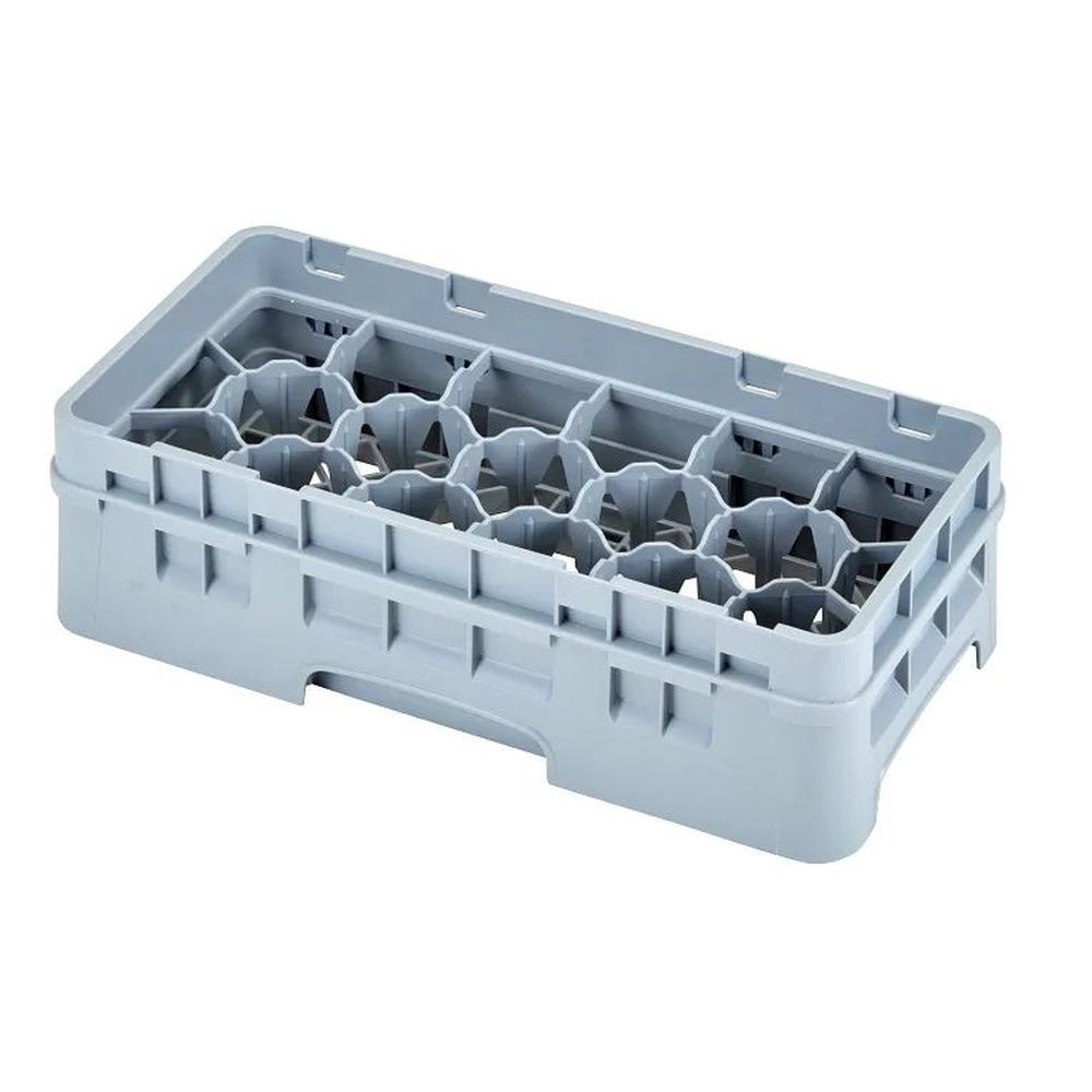 Cambro Camrack Soft Gray Plastic Half Size 17 Compartment Glass Rack For 2 7?8 X 3 5?8 Inch Glass, 19 3/4 X 10 X 5 5/8 Inch -- 5 Per Case