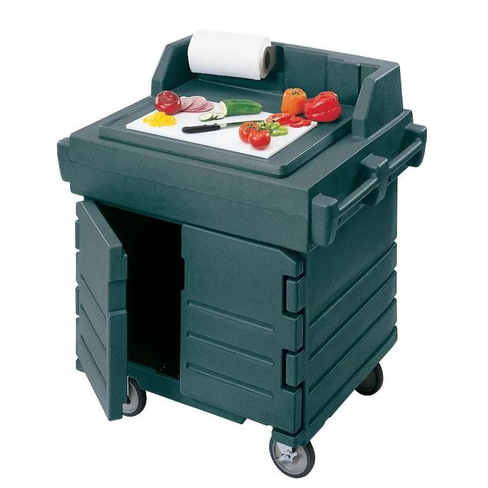 Cambro Camkiosk Granite Green Polyethylene Work Station, 40 9/16 X 33 X 45 1/2 Inch