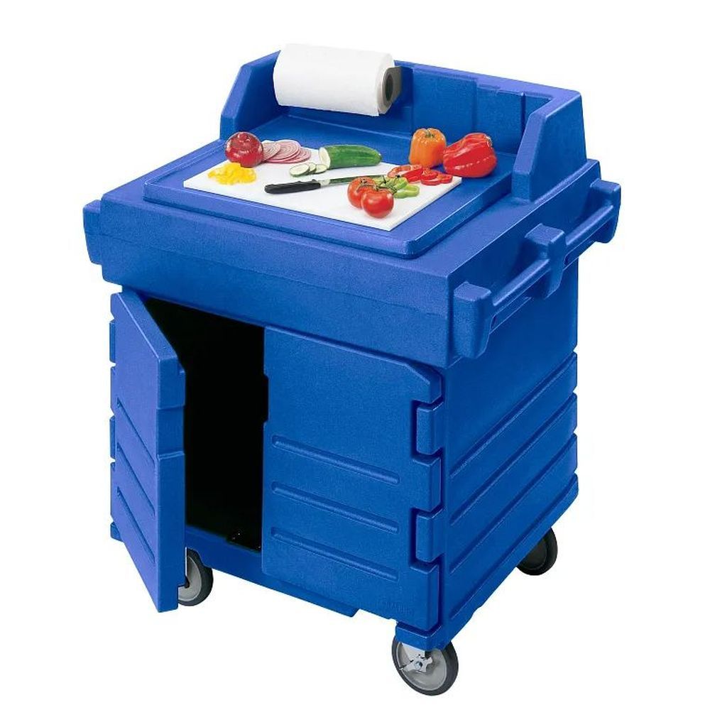 Cambro Camkiosk Navy Blue Polyethylene Work Station, 40 9/16 X 33 X 45 1/2 Inch
