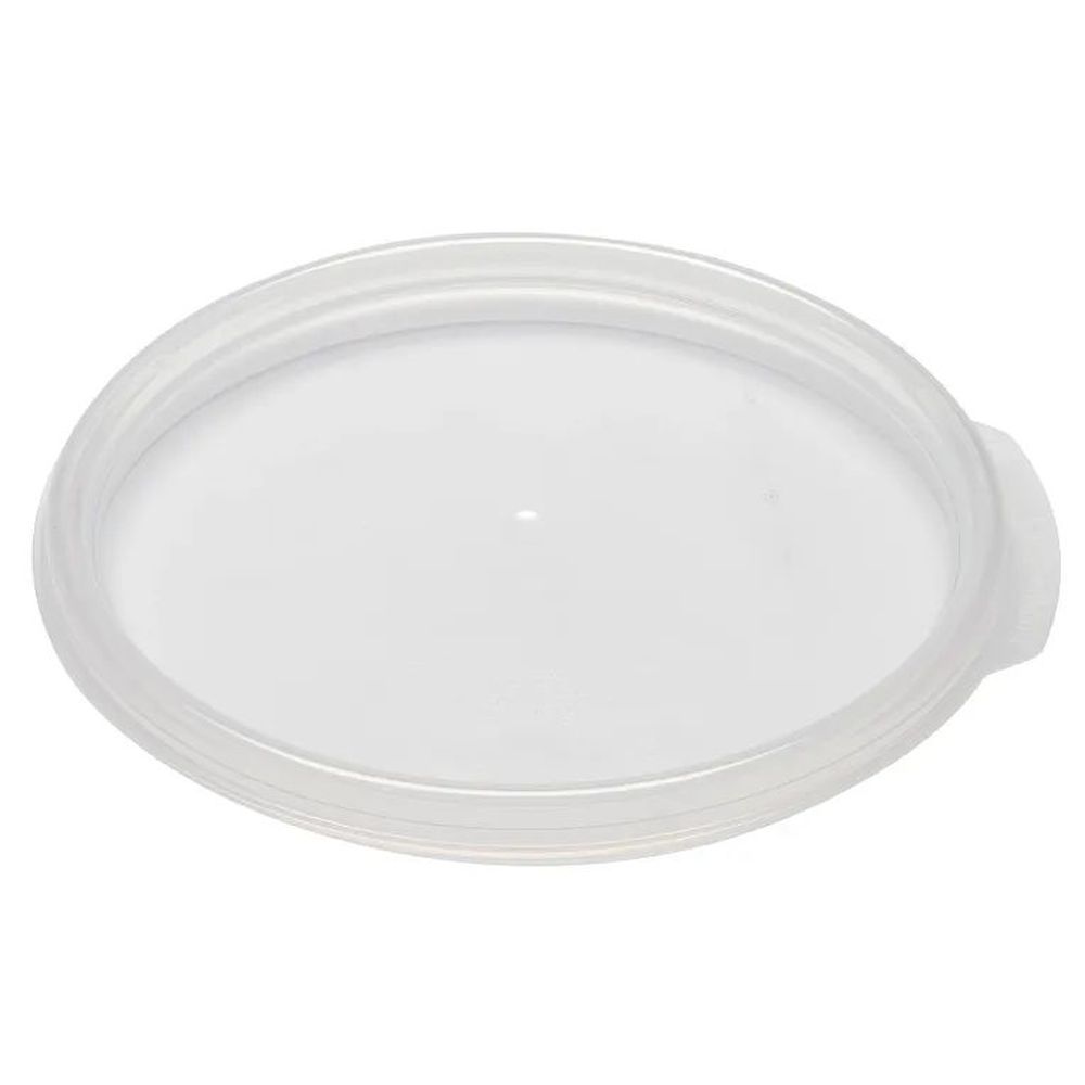 Cambro Camwear Translucent Polypropylene Round Seal Lid For 2 And 4 Quart Food Storage Container -- 12 Per Case