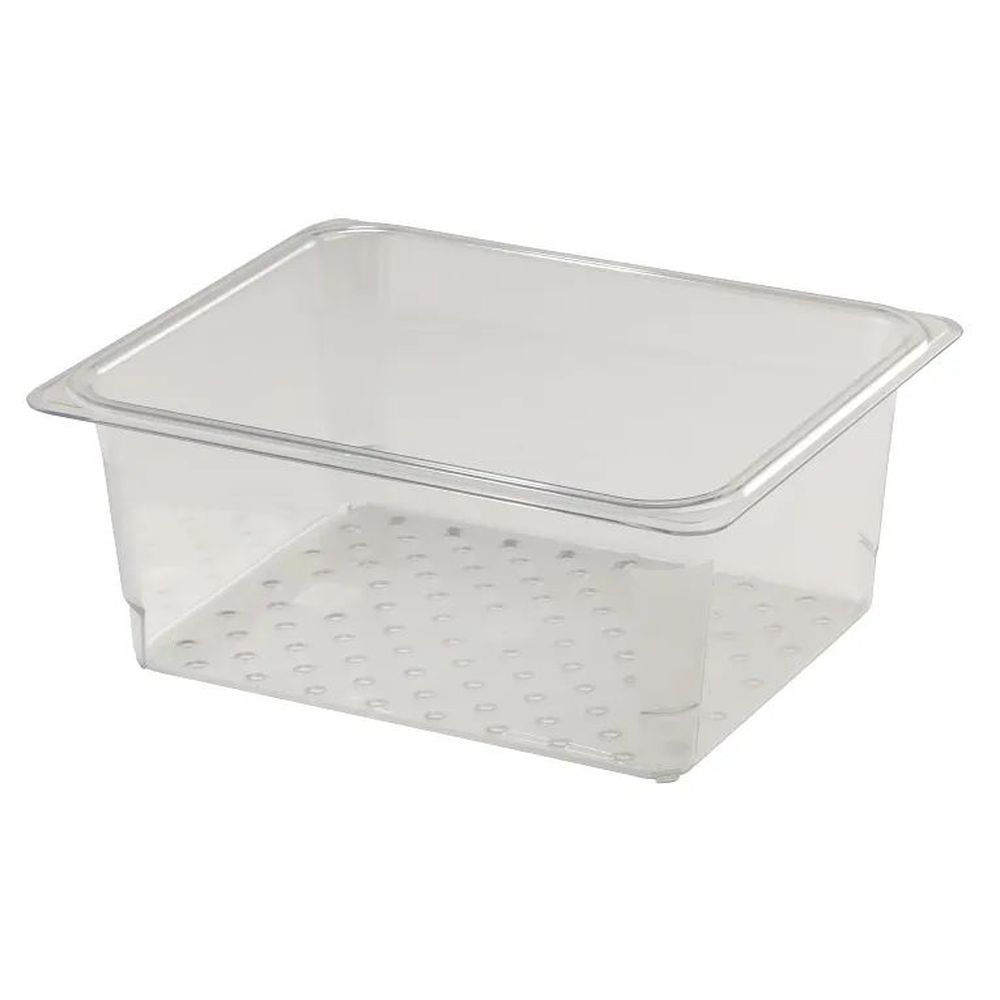Cambro Camwear Clear Polycarbonate Gn 1/2 Colander Food Pan, 10 7?16 X 12 3?4 X 5 Inch -- 6 Per Case