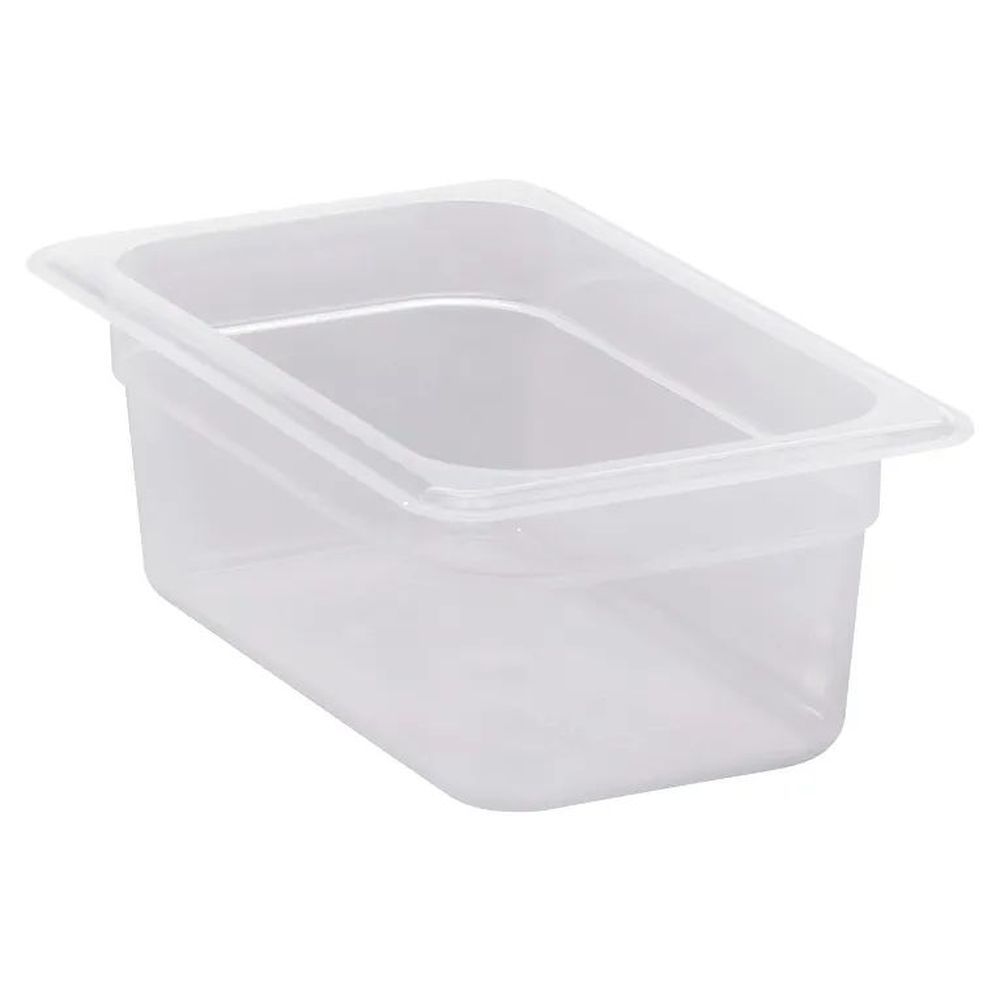 Cambro Translucent Polypropylene Gn 1/4 Fourth Size 2.7 Quart Food Pan, 6 3?8 X 10 7?16 X 4 Inch -- 6 Per Case