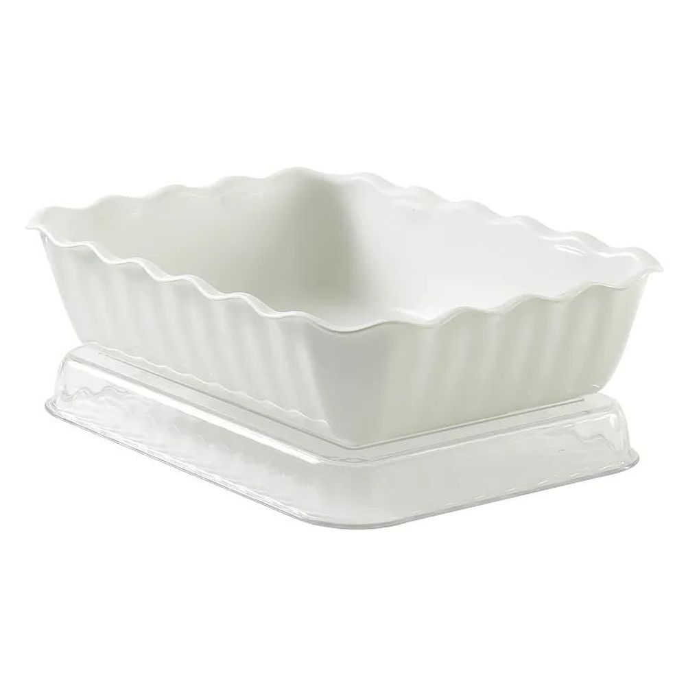 Cambro White 4.9 Quart Deli Crock, 13 3?16 X 10 7?16 X 3 3?16 Inch -- 6 Per Case