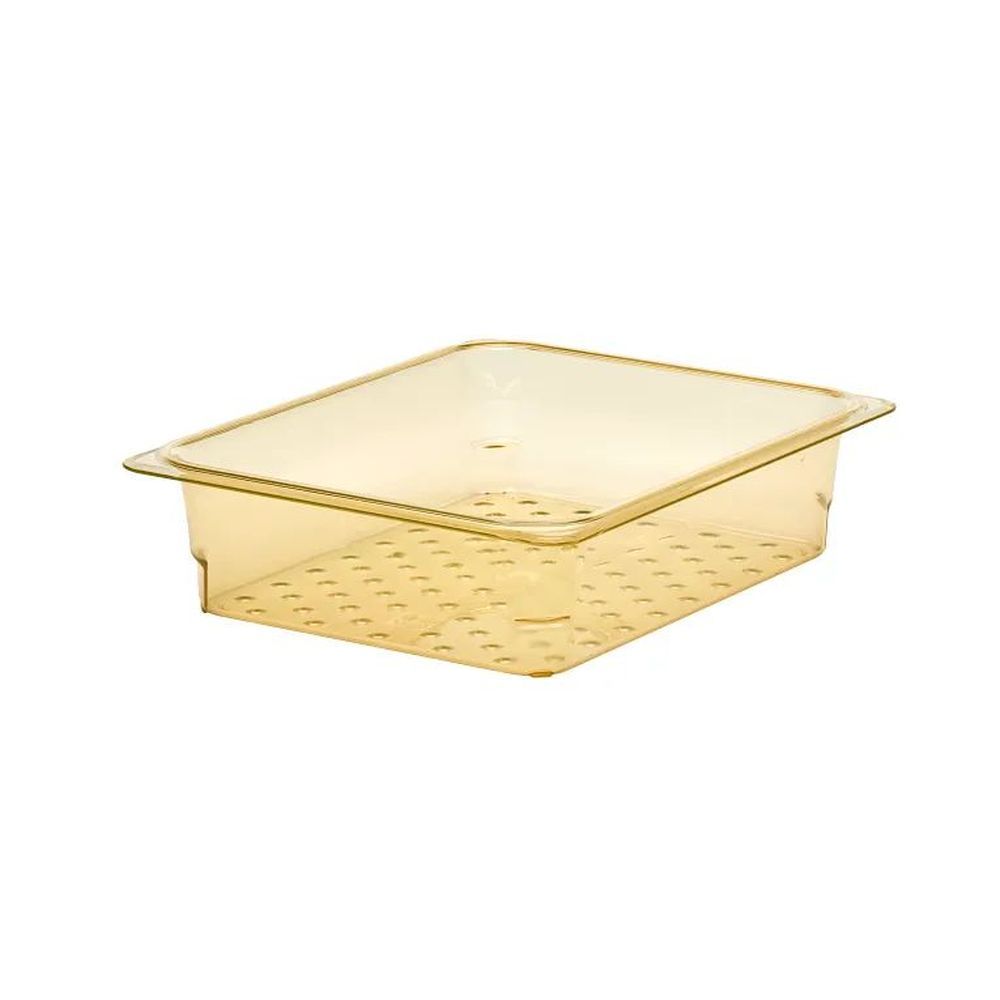 Cambro H-pan Amber Gn 1/ 2 Half Size High Heat Colander Pan, 10 7?16 X 12 3?4 X 3 Inch -- 6 Per Case