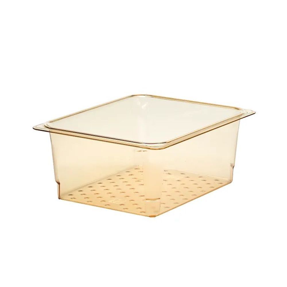 Cambro H-pan Amber Gn 1/ 2 Half Size High Heat Colander Pan, 10 7?16 X 12 3?4 X 5 Inch -- 6 Per Case