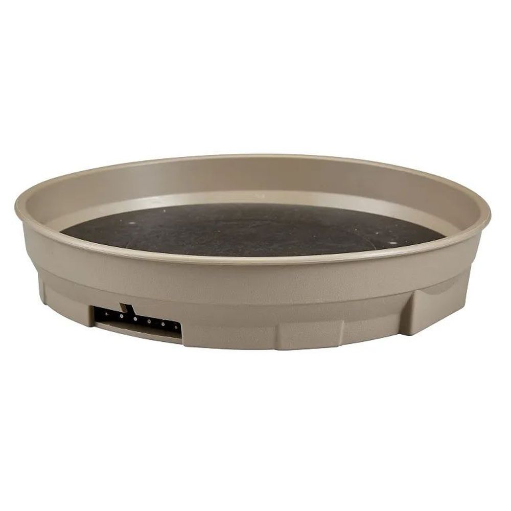 Cambro Shoreline Collection Wheat Camduction Base For 9 Inch Plate, 9 9/16 Inch Dia. X 1 15/16 Inch Height -- 12 Per Case