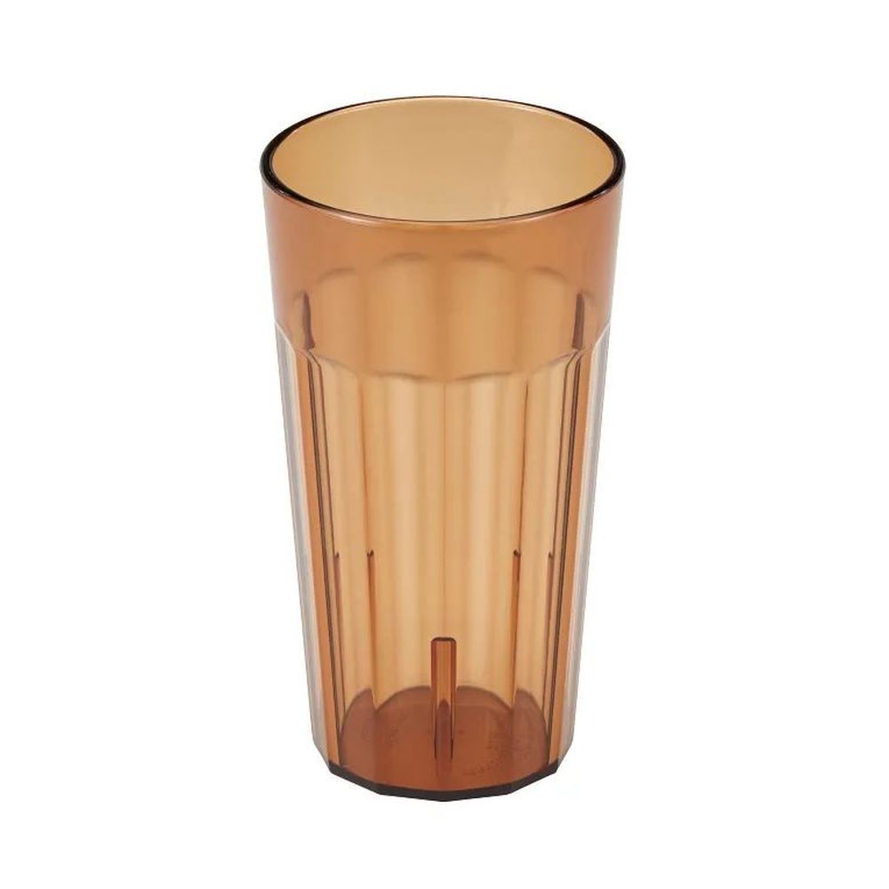 Cambro Amber San Plastic Newport Tumbler, 16.4 Ounce Capacity -- 36 Per Case
