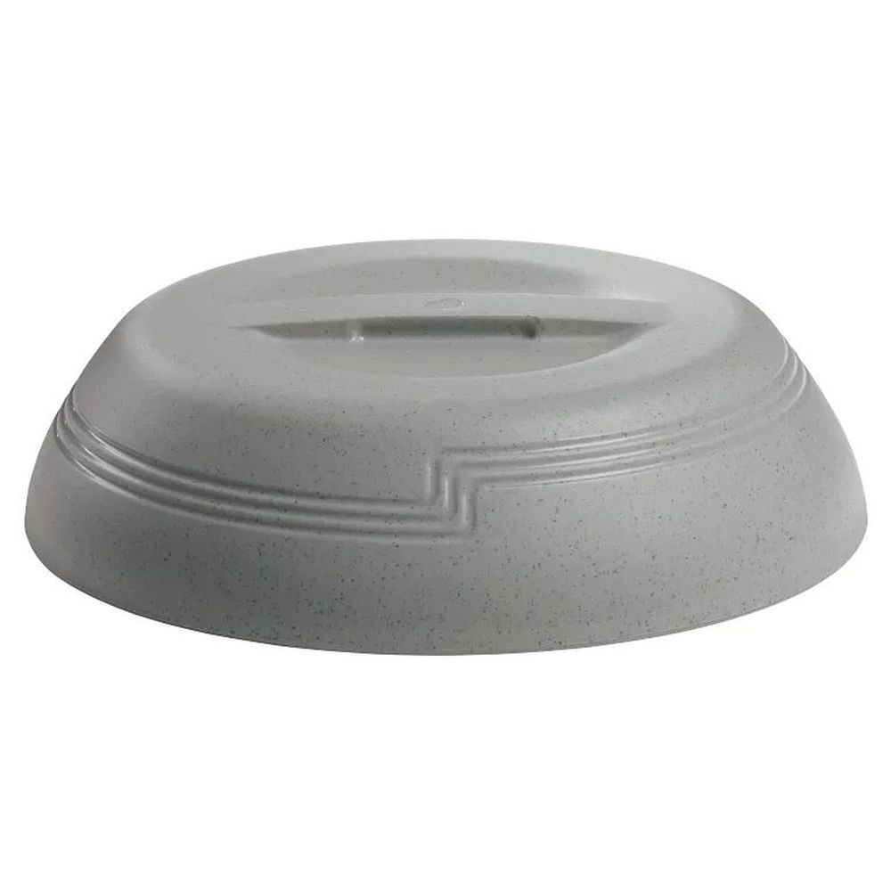 Cambro Shoreline Collection Speckled Gray Low Profile Insulated Dome Cover For 9 Inch Meal Delivery Plate, 10 1/4 Inch Dia. X 2 3/4 Inch Height -- 12 Per Case