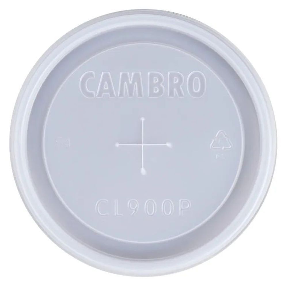 Cambro Translucent Disposable Lid Fits 900p And 900p2 Colorware Tumbler, 1000 Count