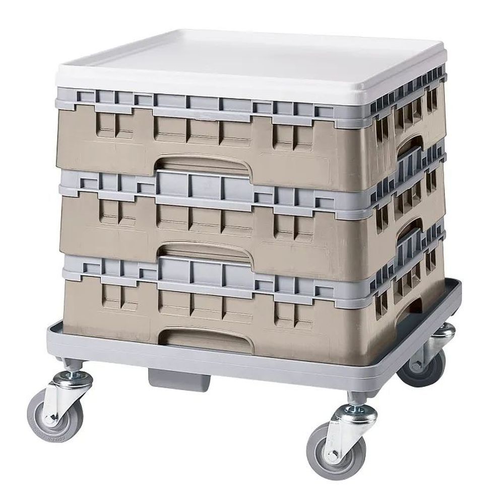 Cambro Camrack Beige Polypropylene Full Size With 1 Extender Base Rack, 19 3/4 X 19 3/4 X 5 5/8 Inch -- 5 Per Case