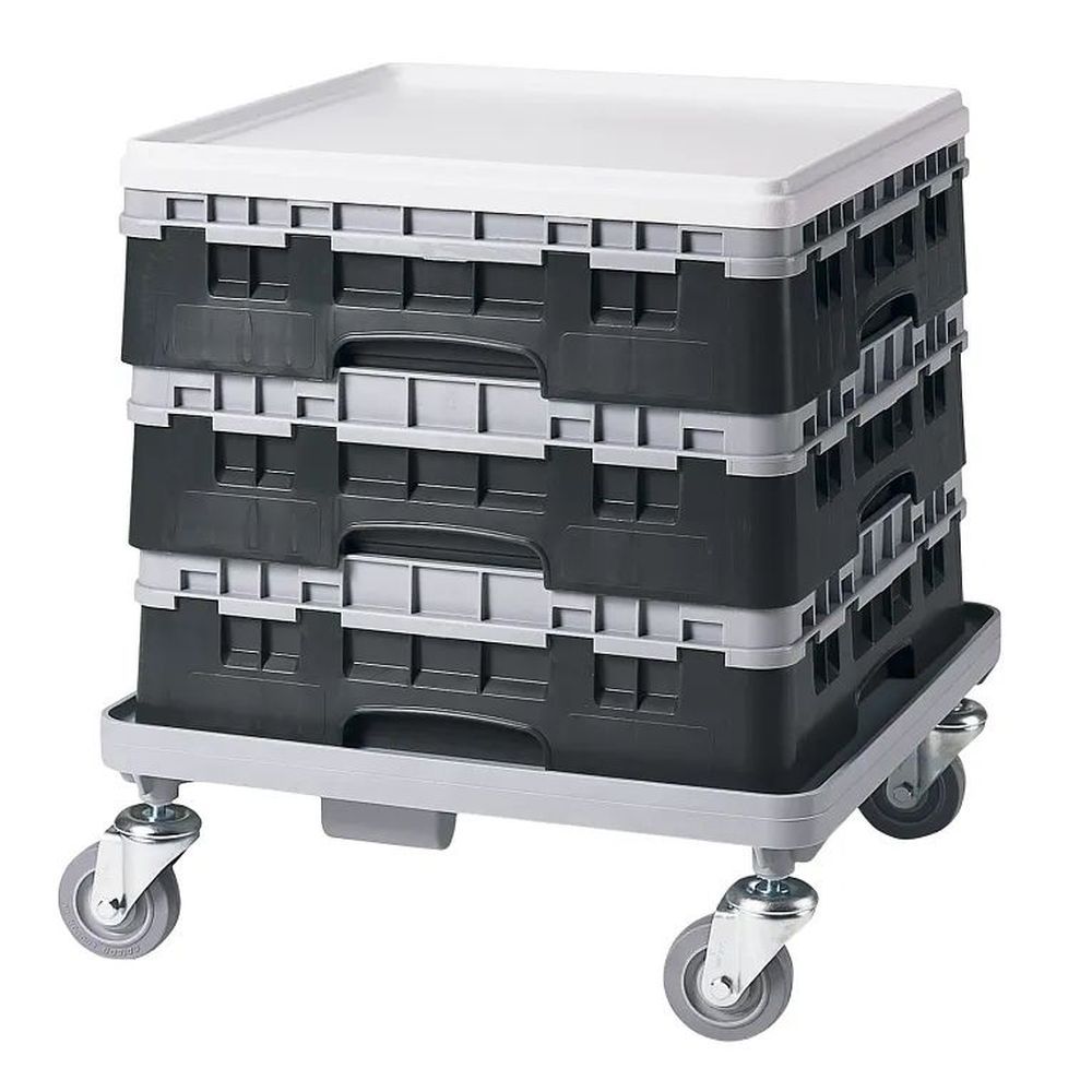 Cambro Camrack Black Polypropylene Full Size With 1 Extender Base Rack, 19 3/4 X 19 3/4 X 5 5/8 Inch -- 5 Per Case