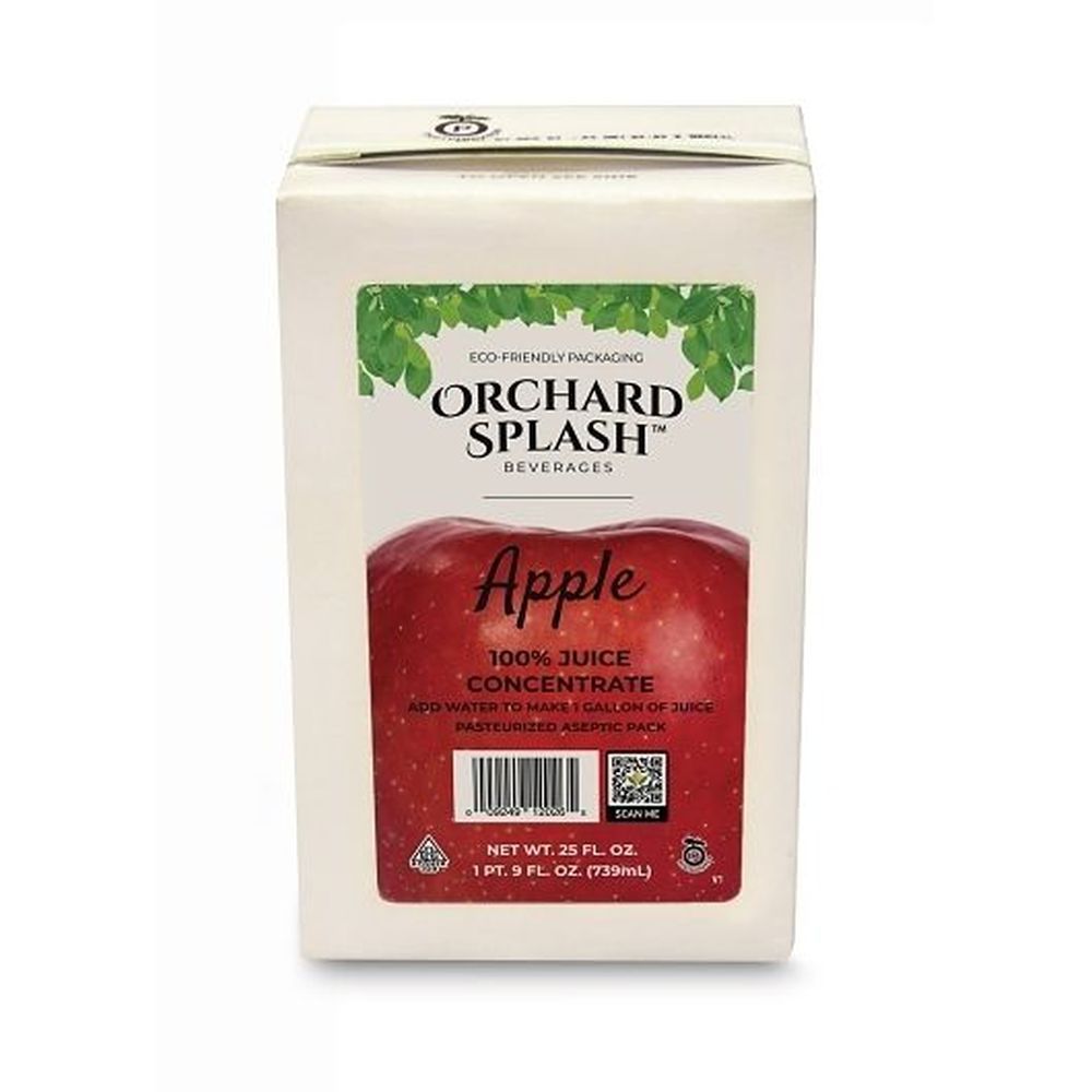 Orchard Splash 100 Percent Apple Juice Base, 25 Ounce -- 12 Per Case