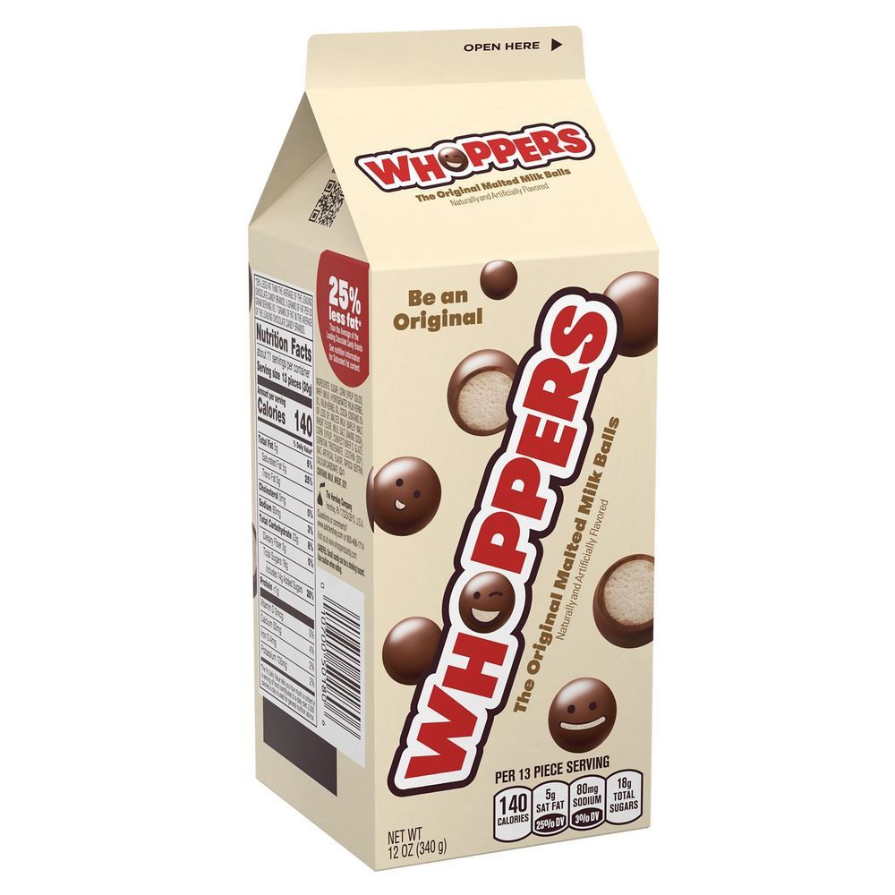 Whoppers Malted Milk Balls - Carton, 12 Ounce -- 12 Per Case