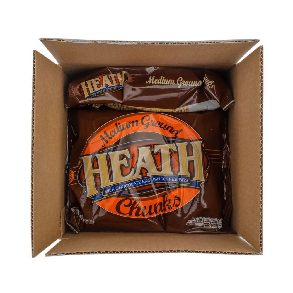 Heath Milk Chocolate English Toffee Medium Grind Chunks, 3 Pound -- 4 Per Case