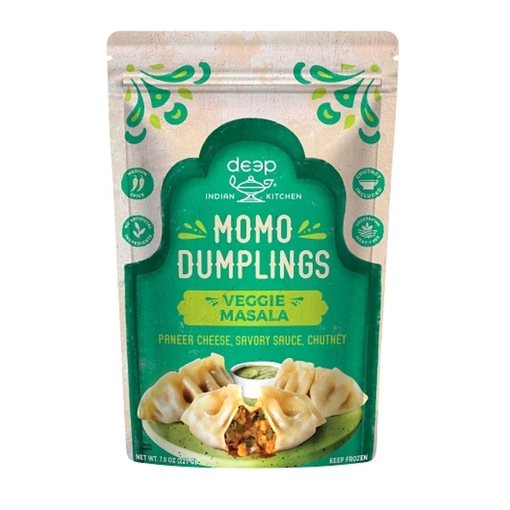Deep Indian Kitchen Veggie Masala Momo Dumplings, 7.80 Ounce -- 8 Per Case