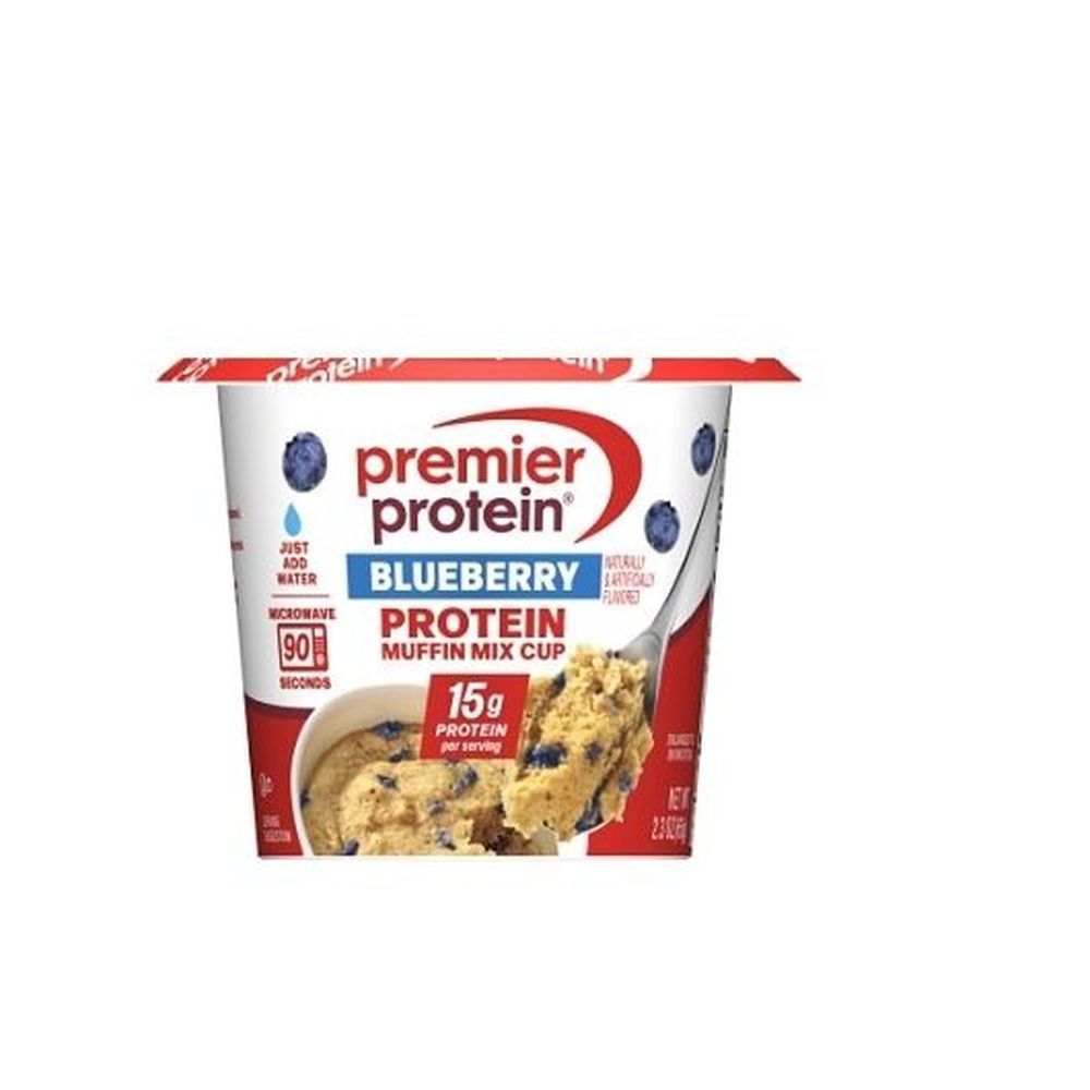 Premier Protein Blueberry Muffin Mix, 2.3 Ounce Cup -- 12 Per Case