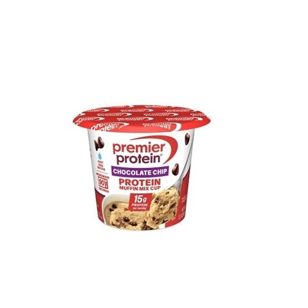 Premier Protein Chocolate Chip Muffin Mix, 2.3 Ounce Cup -- 12 Per Case